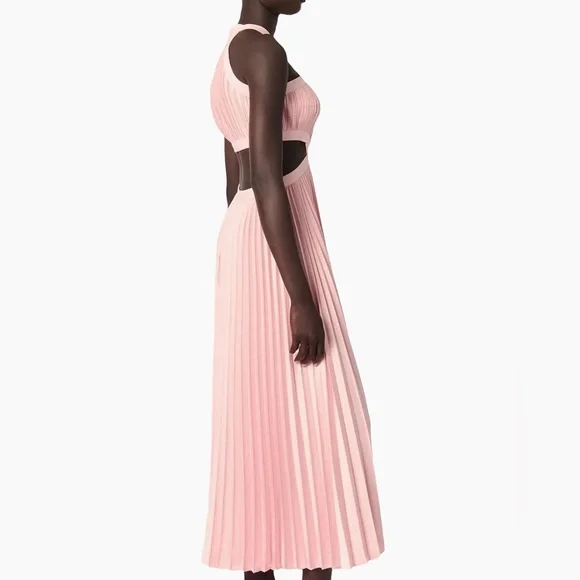 MAJE PLEATED MIDI DRESS - Picture 6 of 9